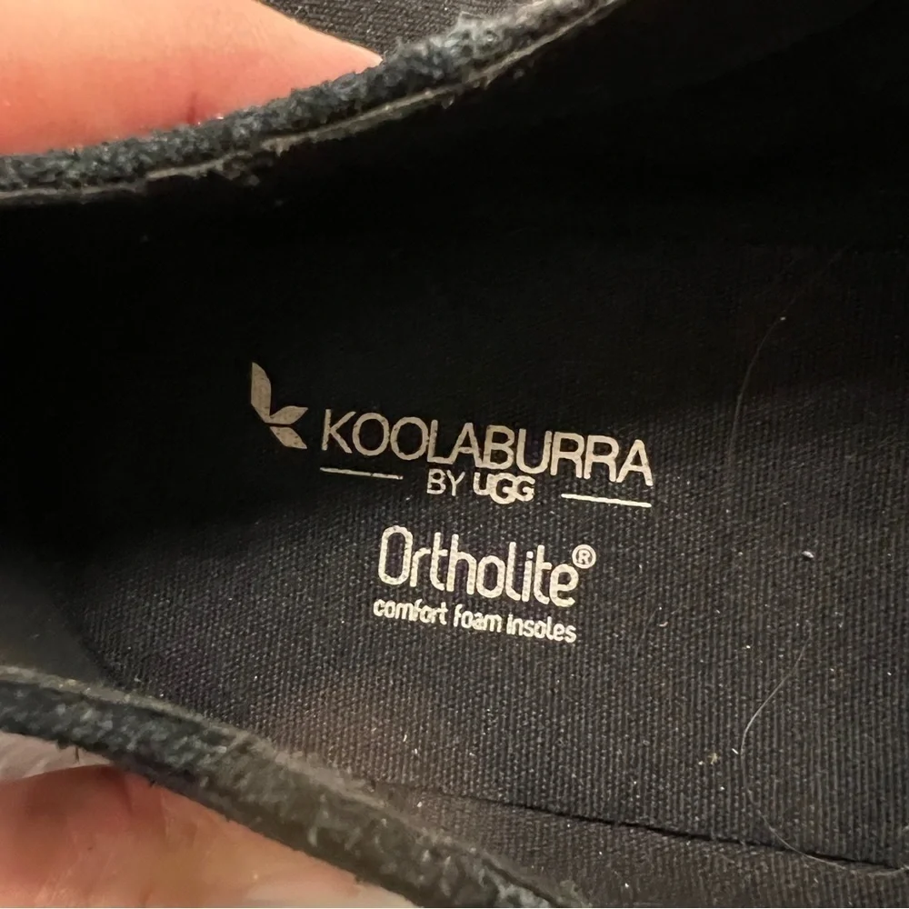 Koolaburra By Ugg Women's Black Penley Shoes Sneaker Size 7.5 Lace Up 1102534 - Picture 4 of 8